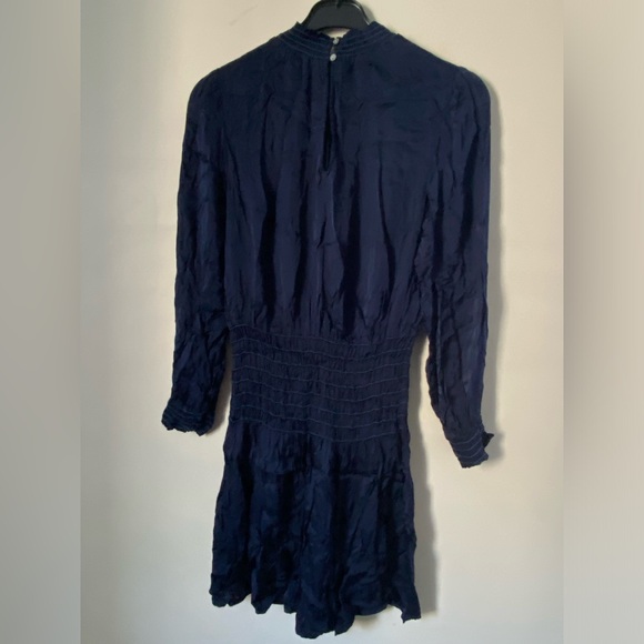 BELLA DAHL • Smocked Mini Dress • Navy Blue - Picture 5 of 13
